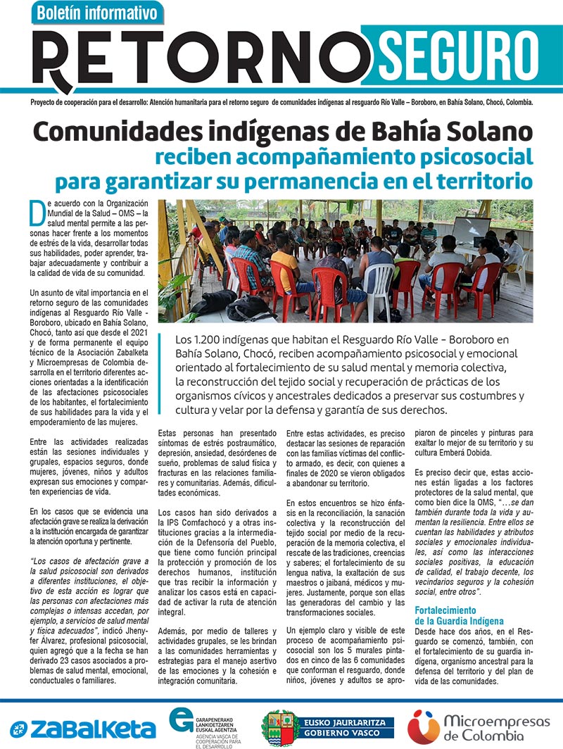 Retorno Seguro - Boletín informativo 3